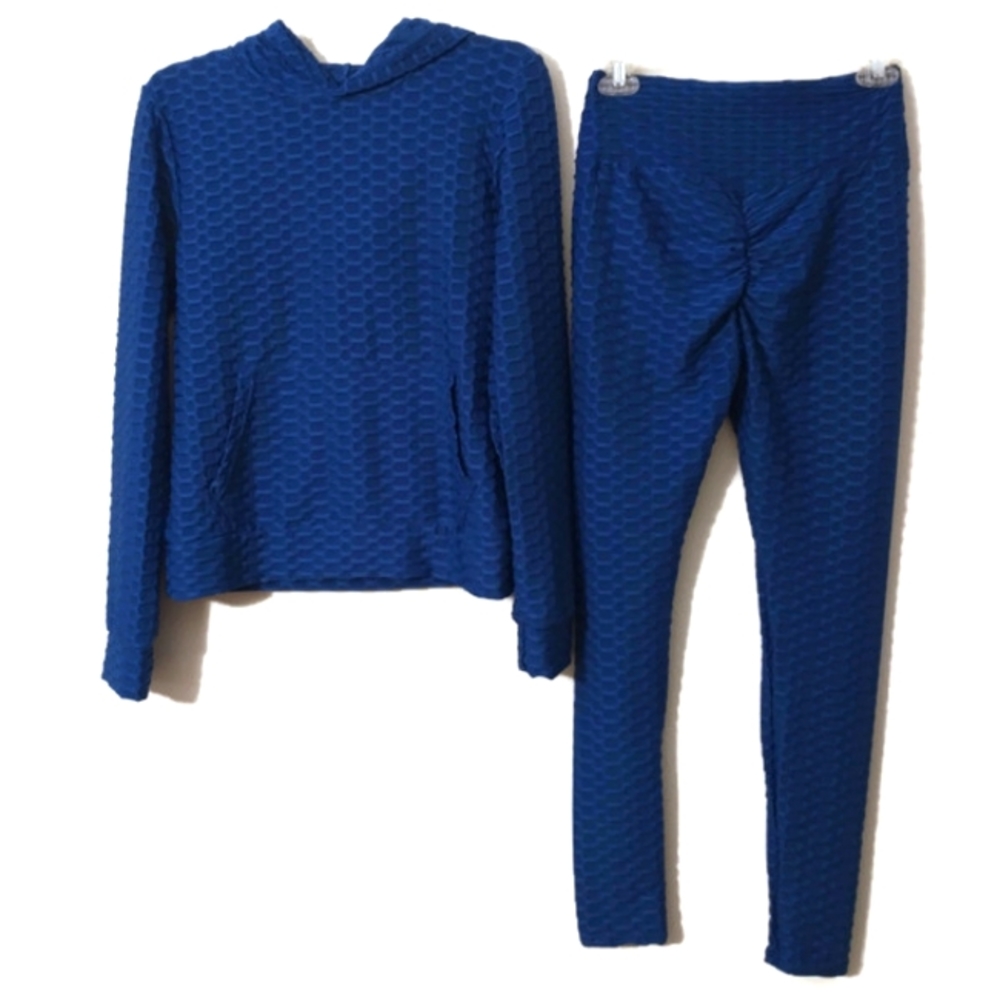 Ling Fashion S/M Scrunchie Hoodie & Leggings Set
